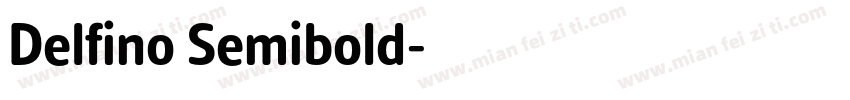 Delfino Semibold字体转换